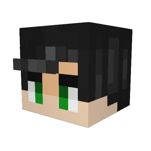 MatJohn Minecraft avatar head, 3D render