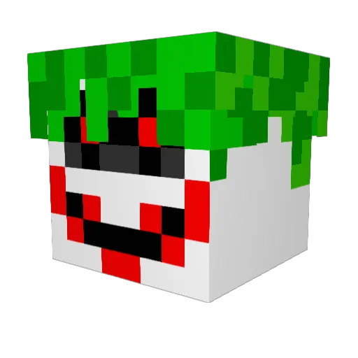 MatMan88 Minecraft avatar head, 3D render