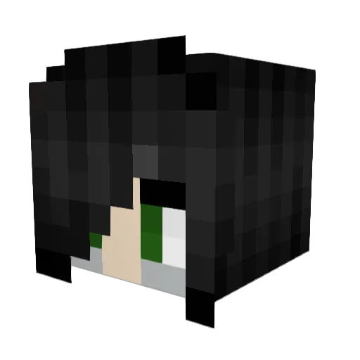 MatMoth Minecraft avatar head, 3D render