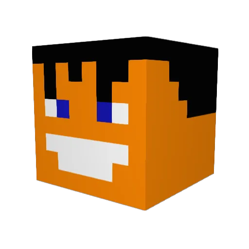 MatONL Minecraft avatar head, 3D render