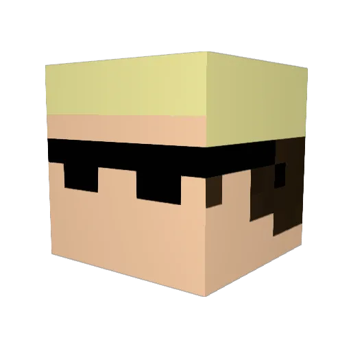 MatTheKidA5 Minecraft avatar head, 3D render