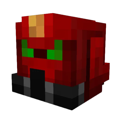 Mat_Shiro Minecraft avatar head, 3D render