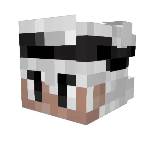 Mat_Thx Minecraft avatar head, 3D render