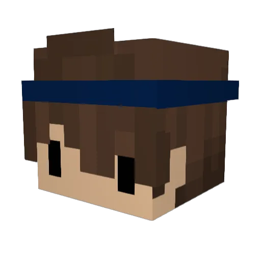 Mata34 Minecraft avatar head, 3D render