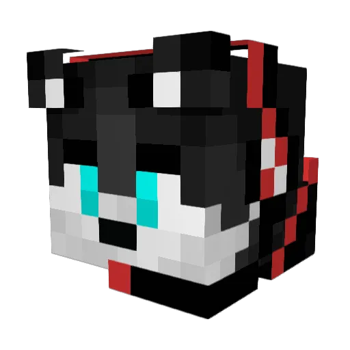 MataDan7 Minecraft avatar head, 3D render