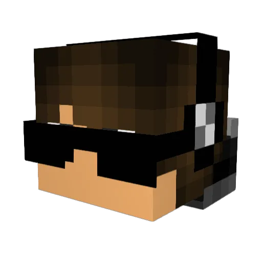 Mata_geral23 Minecraft avatar head, 3D render