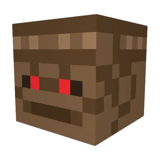 Matahew Minecraft avatar head, 3D render