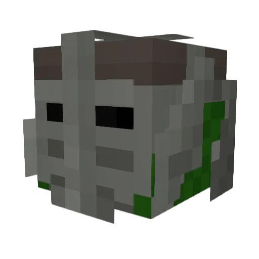 Mataius Minecraft avatar head, 3D render
