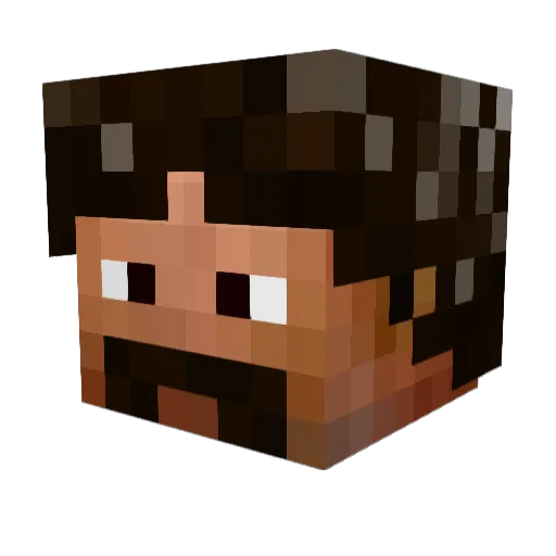 Matakeshi Minecraft avatar head, 3D render