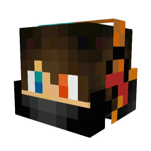 Mataluki Minecraft avatar head, 3D render