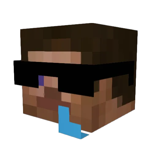 Matangle Minecraft avatar head, 3D render