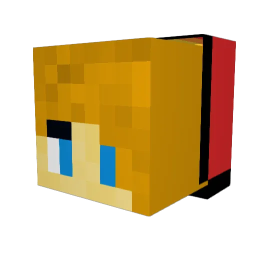Matank24 Minecraft avatar head, 3D render