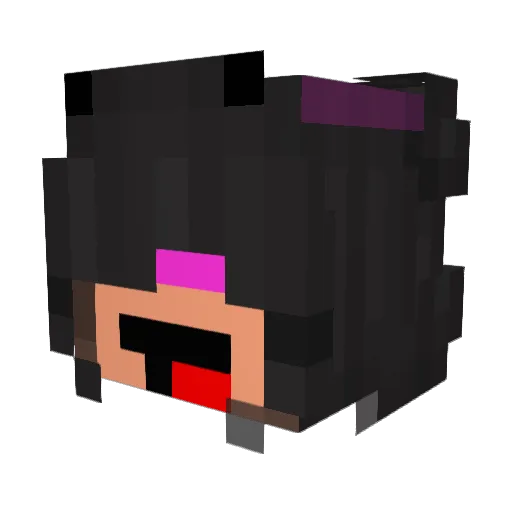 Matas Minecraft avatar head, 3D render