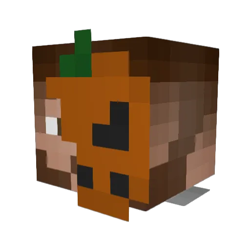 Matashui Minecraft avatar head, 3D render