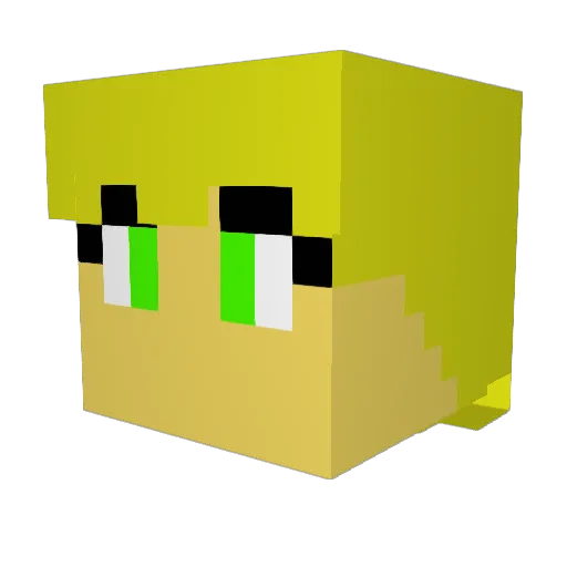 Matau9 Minecraft avatar head, 3D render