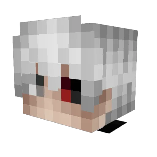 Matazur Minecraft avatar head, 3D render