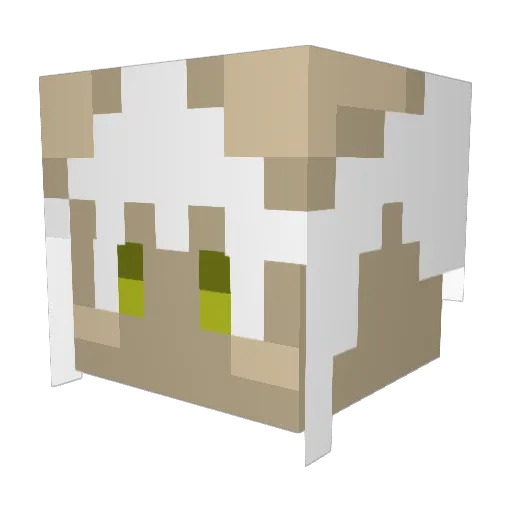 Matcha0201 Minecraft avatar head, 3D render