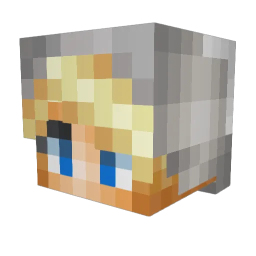 Matcha420 Minecraft avatar head, 3D render