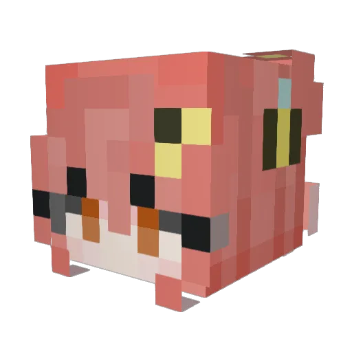 MatchaCryptid Minecraft avatar head, 3D render