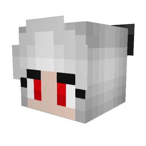 MatchaOAO Minecraft avatar head, 3D render