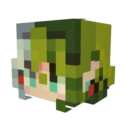 Matcha_LattePP Minecraft avatar head, 3D render