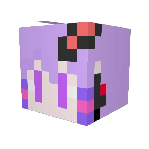 Matchi_chan Minecraft avatar head, 3D render