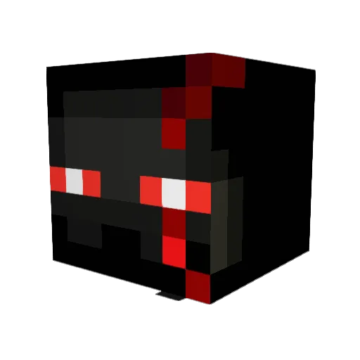 Matching Minecraft avatar head, 3D render
