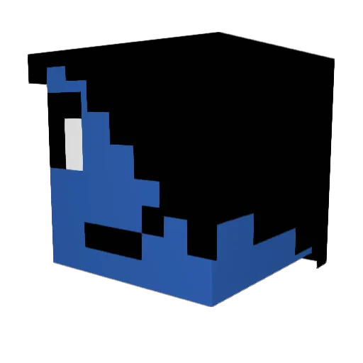 Matchu_Madori Minecraft avatar head, 3D render