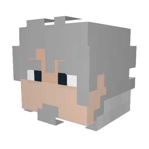 Matchu_pitchu Minecraft avatar head, 3D render