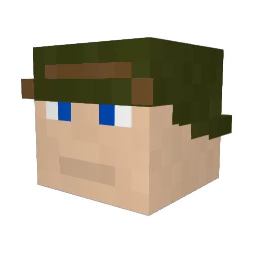 Matcz212 Minecraft avatar head, 3D render