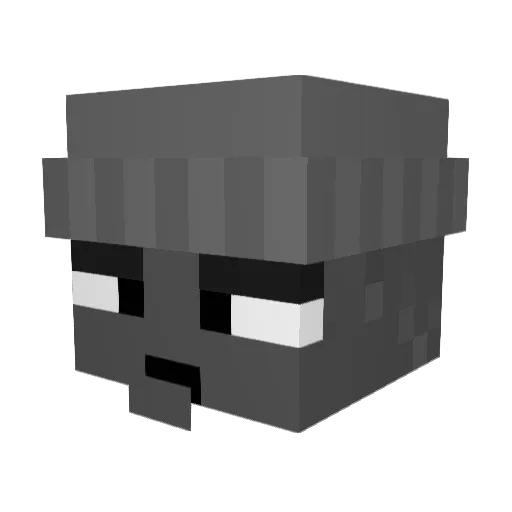 Matczakos Minecraft avatar head, 3D render