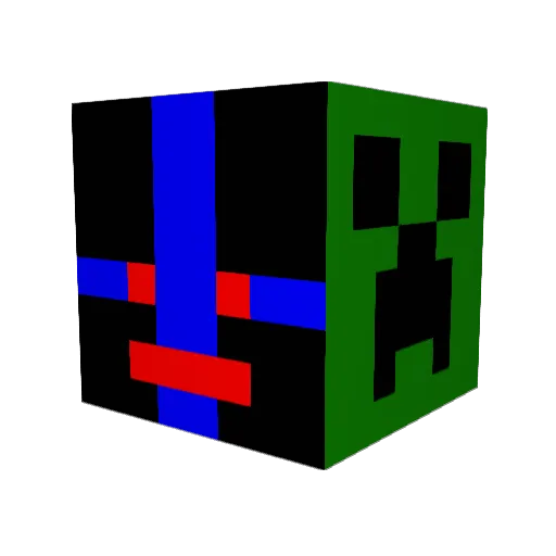 Mate196 Minecraft avatar head, 3D render