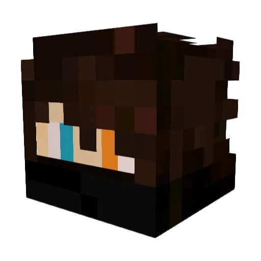 Mate3372 Minecraft avatar head, 3D render
