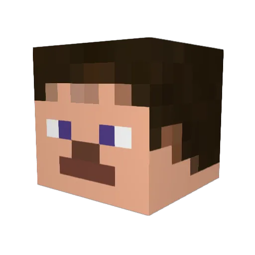 MateLizu Minecraft avatar head, 3D render