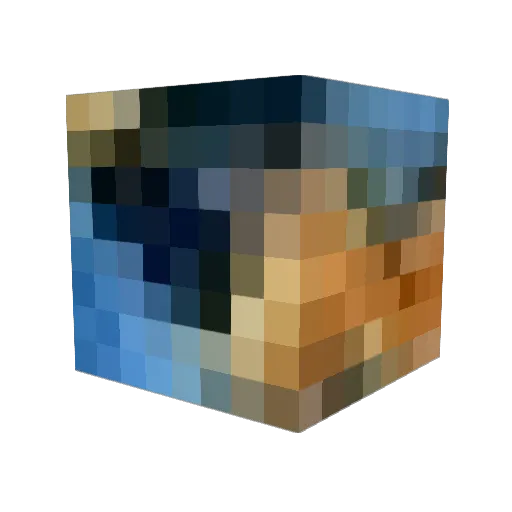 MateSoul Minecraft avatar head, 3D render