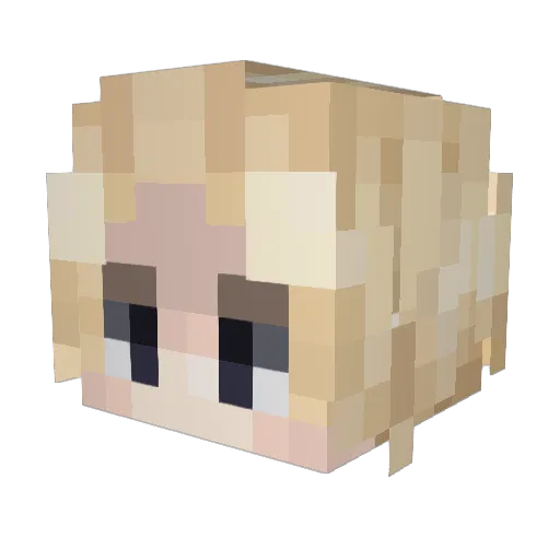 Mate_oh Minecraft avatar head, 3D render
