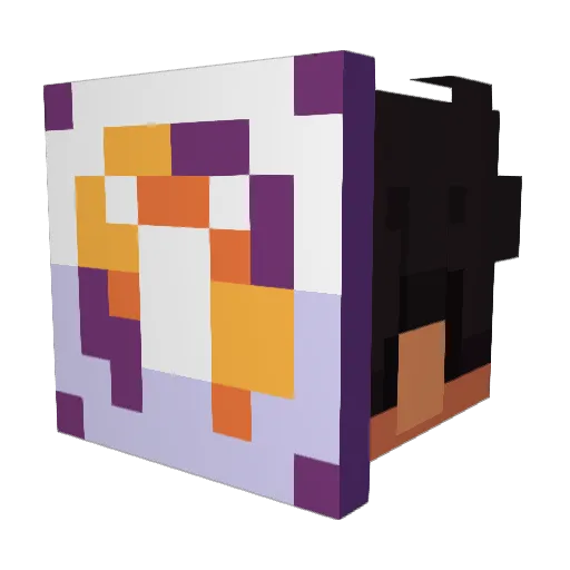 MateeKing Minecraft avatar head, 3D render