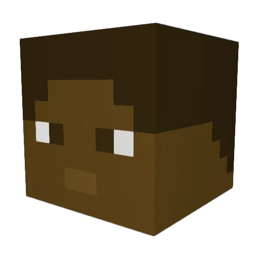 Matejak Minecraft avatar head, 3D render