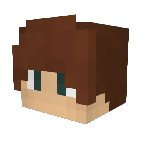 Matejlsus Minecraft avatar head, 3D render