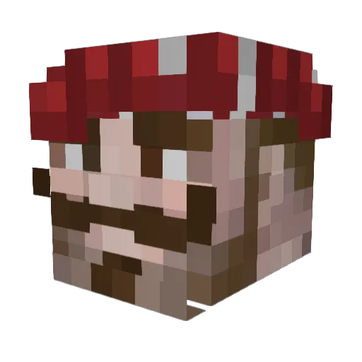 Matejson Minecraft avatar head, 3D render