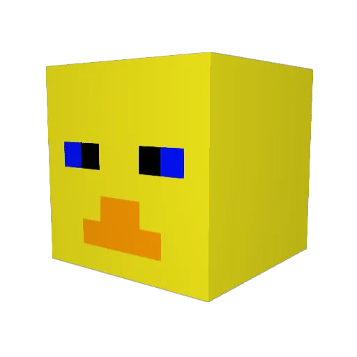 Mateking16 Minecraft avatar head, 3D render
