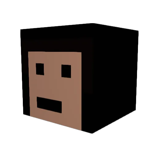 Matematichka228 Minecraft avatar head, 3D render