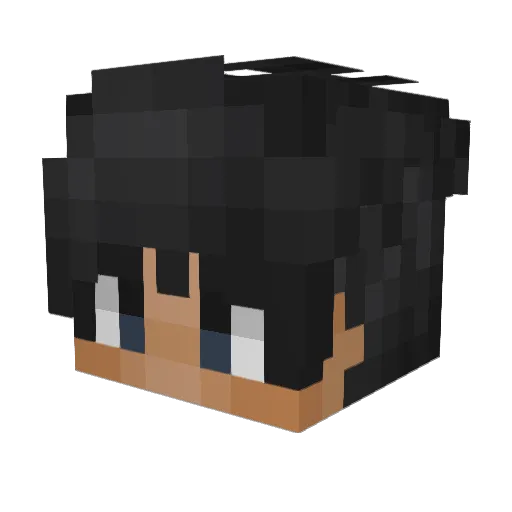 Matenes Minecraft avatar head, 3D render