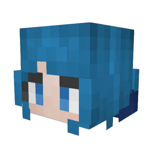 Mateo100140 Minecraft avatar head, 3D render