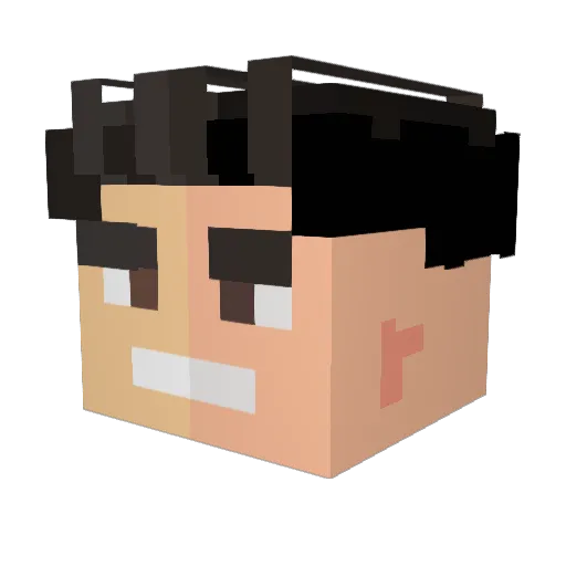 Mateo313 Minecraft avatar head, 3D render