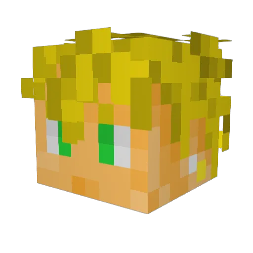 MateoElPapu Minecraft avatar head, 3D render