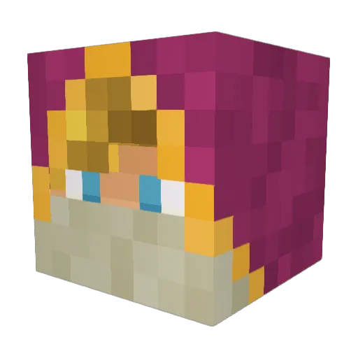 MateoFrancis Minecraft avatar head, 3D render