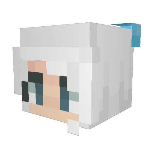 Mateoend Minecraft avatar head, 3D render