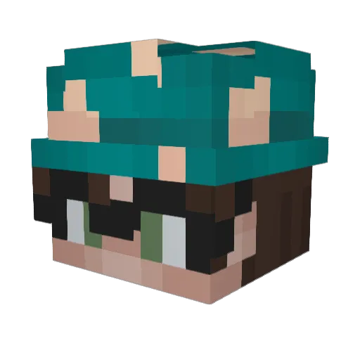 MateooFaygoo Minecraft avatar head, 3D render