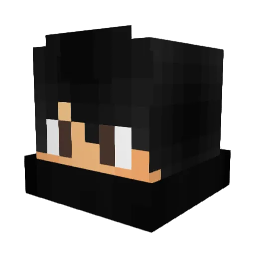 MateooYT Minecraft avatar head, 3D render